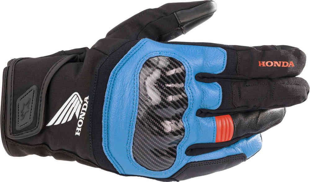 перчатки alpinestars smx 1 air v2 черный красный Мотоциклетные перчатки Honda SMX Z Drystar Alpinestars, черный/красный/синий