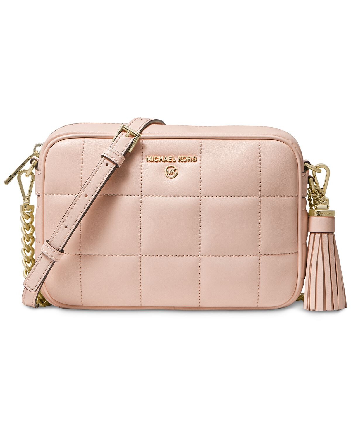 

Маленькая кожаная сумка для фотоаппарата Jet Set Charm Michael Kors, розовый