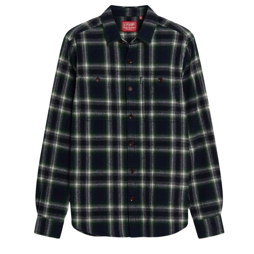 Рубашка Superdry Vintage Check, зеленый рубашка superdry vintage check красный