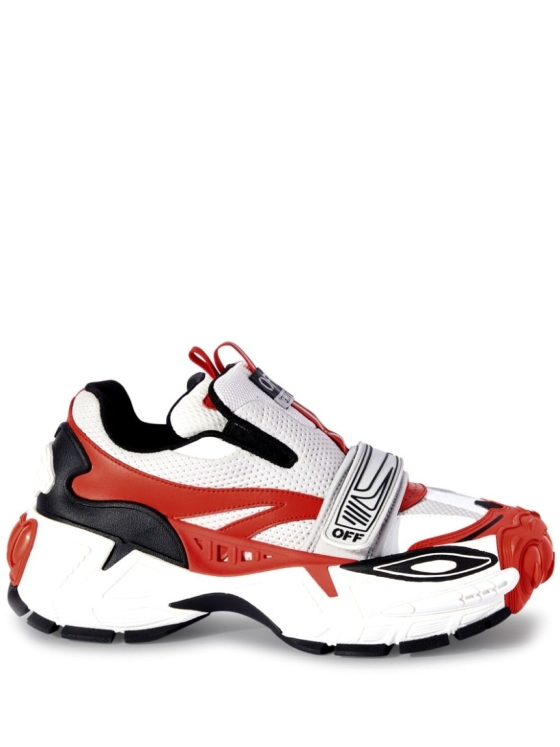 

Off-White кроссовки Glove в стиле колор-блок, красный
