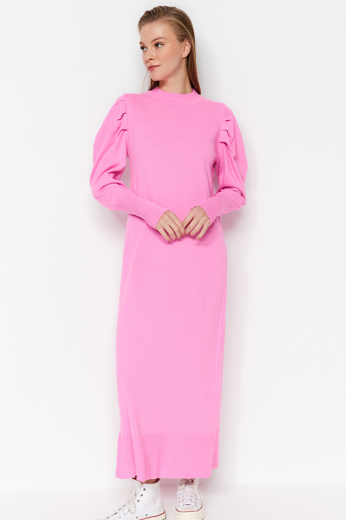 Платье - Розовое - Shift Trendyol Modest, розовый