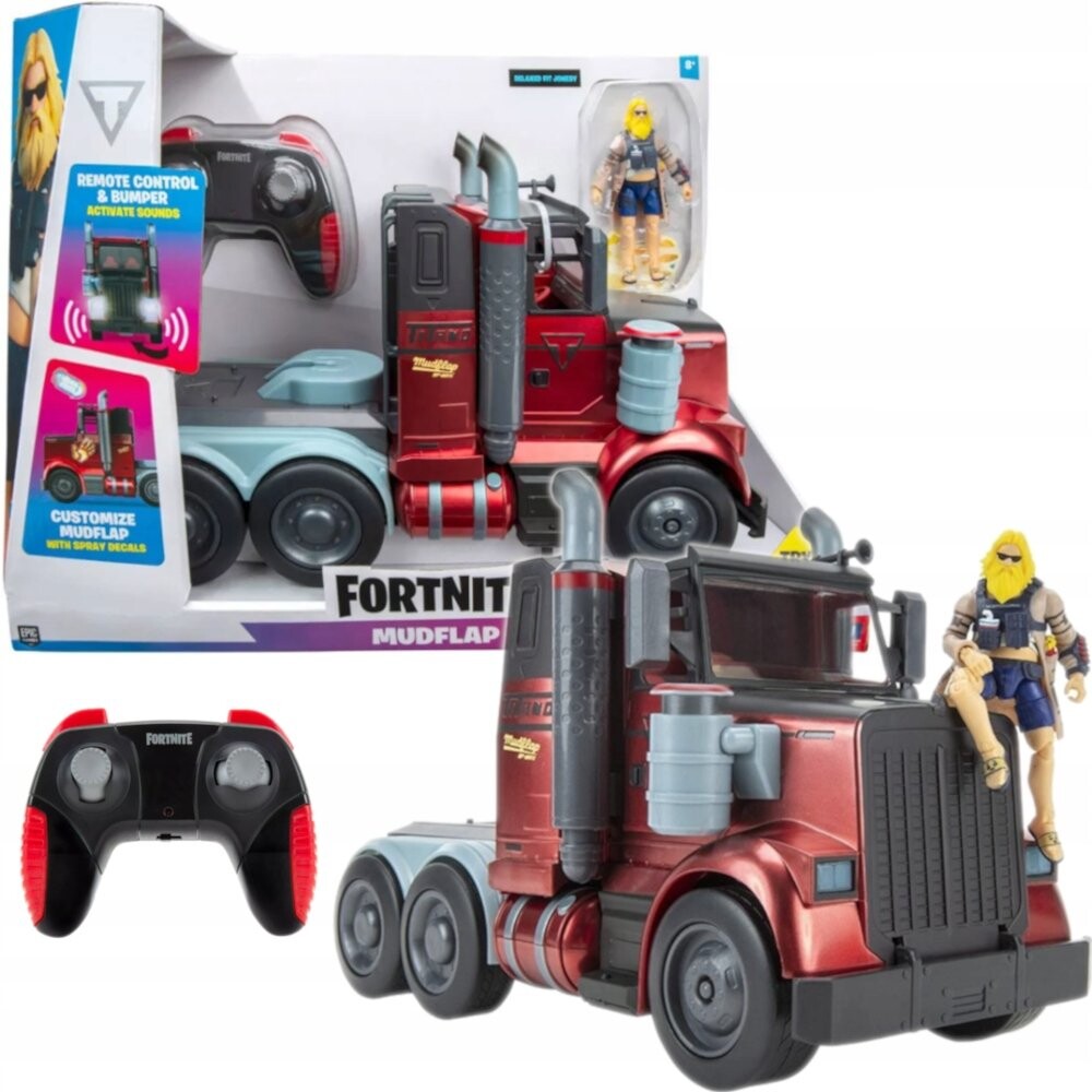 

Радиоуправляемый грузовик с брызговиками Fortnite + комплект Jonesy JAZWARES