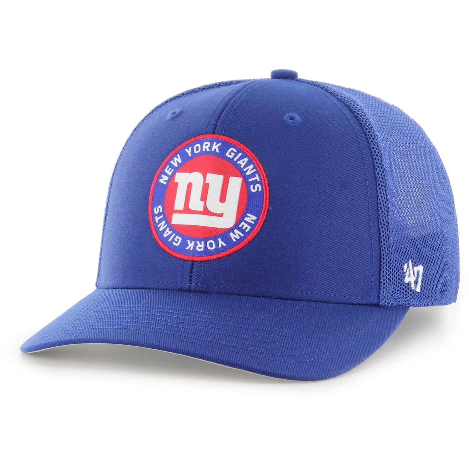 

Мужская бейсболка '47 Royal New York Giants представляет гибкую шляпу