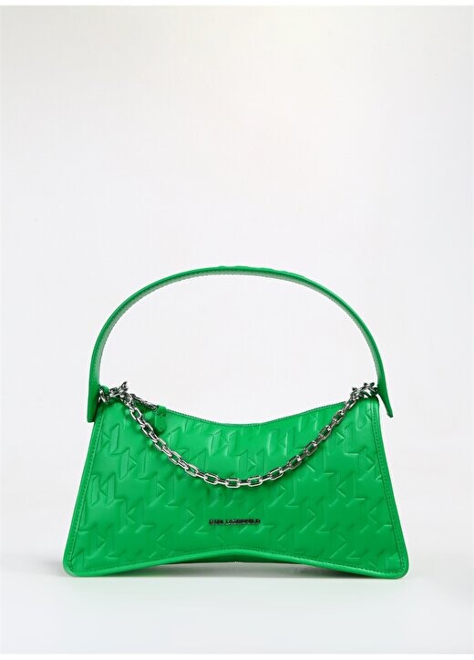 

Зеленая женская кожаная сумка 31X165X9 см 231W3020712 Karl Lagerfeld, зеленый