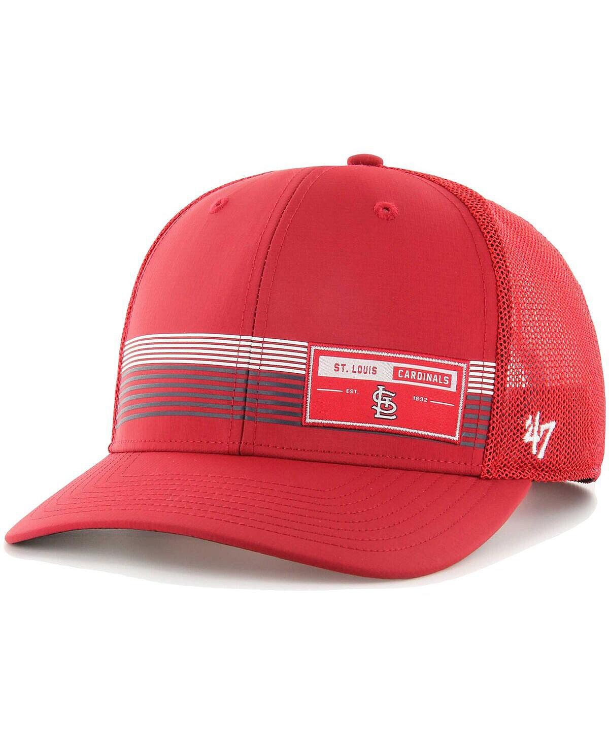 

Мужская красная регулируемая кепка с дальномером St. Louis Cardinals brrr Trucker '47 Brand
