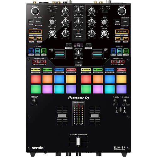 Микшер Pioneer DJM-S7 2-Channel Serato Digital Mixer аудиоинтерфейс pioneer dj interface 2