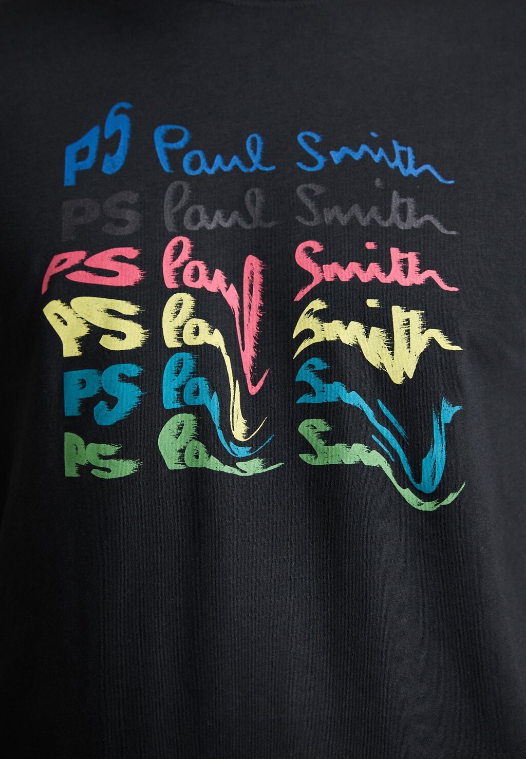

Футболка с принтом Mens Slim Fit PS Paul Smith, черная