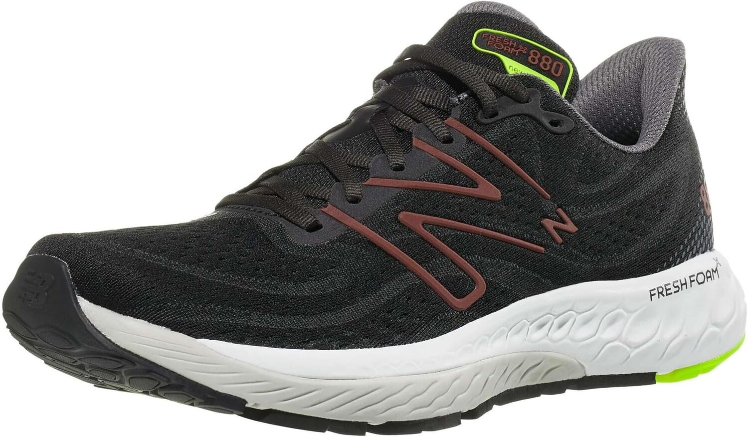 

Кроссовки Fresh Foam X 880v13 New Balance, цвет Black/Brick Red