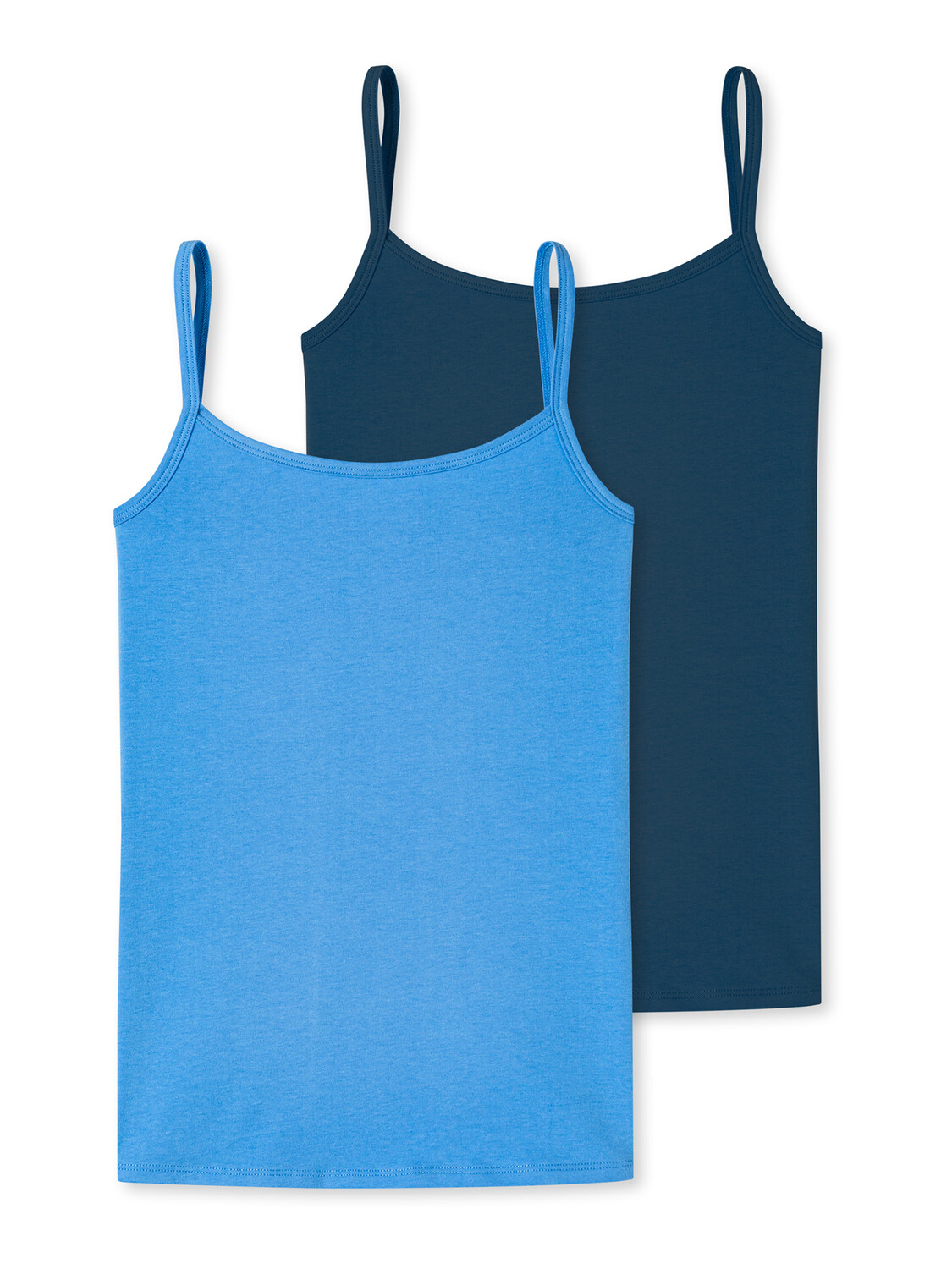 

Топ Schiesser Spaghetti 95/5 Organic Cotton, цвет Nachtblau, Hellblau