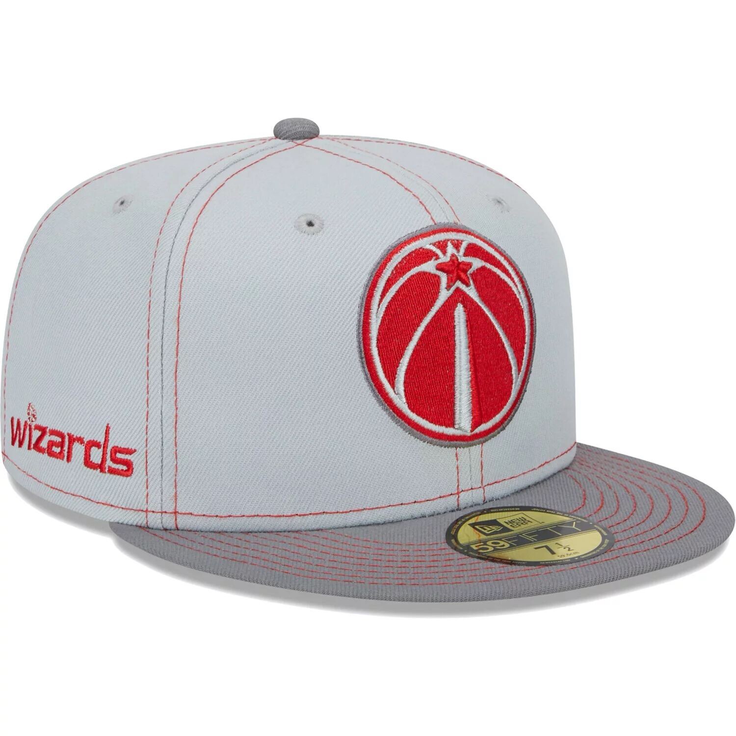 

Мужская серая приталенная шляпа New Era Washington Wizards Color Pop 59FIFTY
