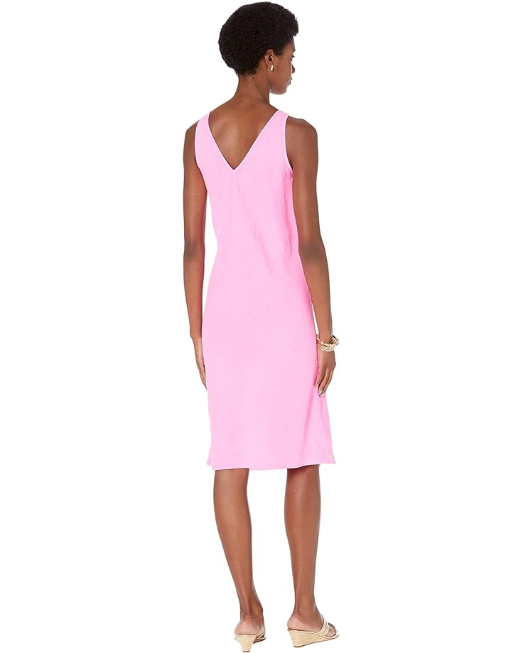 Платье Lilly Pulitzer Florin Sleeveless Linen Dress, цвет Pink Isle