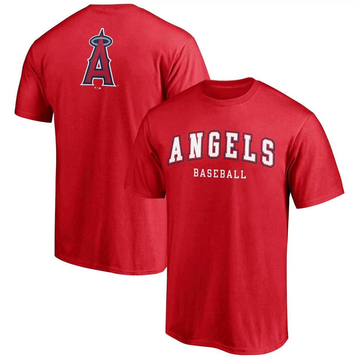 

Мужская красная футболка с логотипом Los Angeles Angels Big & Tall City Arch Fanatics