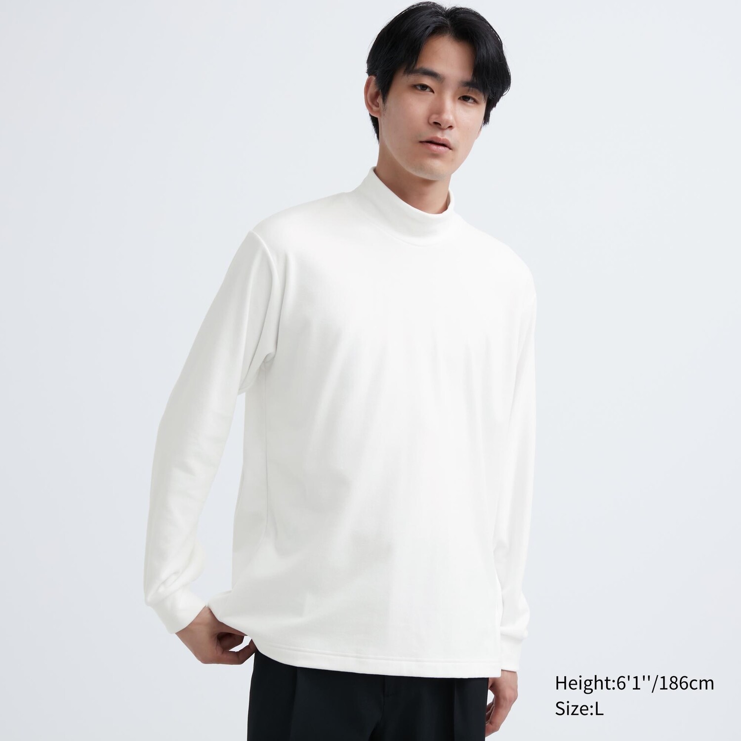

Флисовая водолазка с воротником-стойкой Uniqlo, белый