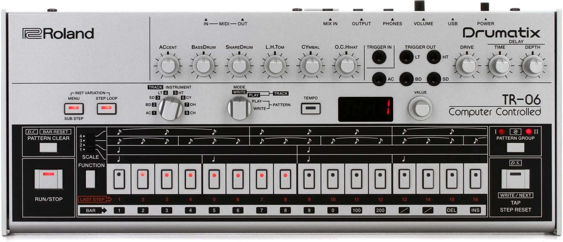 Драм-машина Roland TR-06 Drumatix – купить по выгодным ценам с доставкой  из-за рубежа через сервис «CDEK.Shopping»