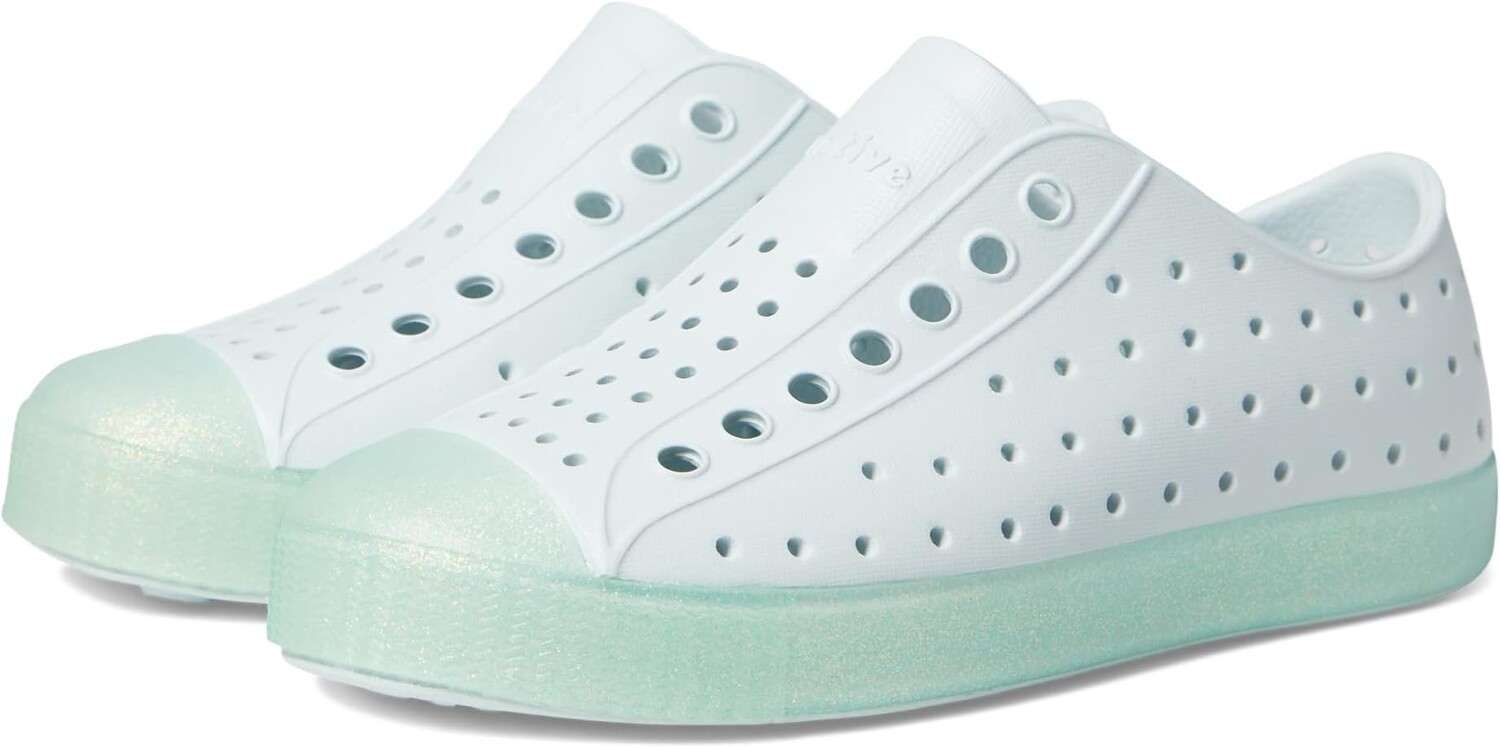

Кроссовки Jefferson Bling Native Shoes Kids, цвет Coastal Blue/Saba Bling