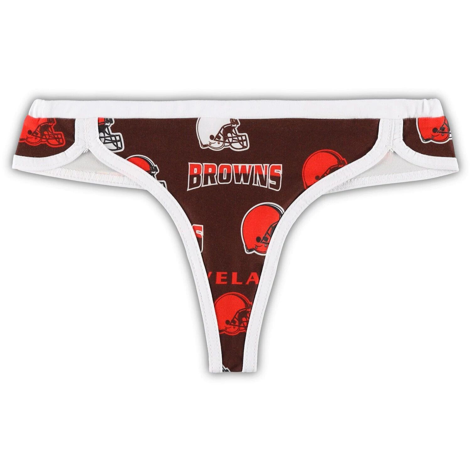 

Женские спортивные стринги Concepts Sport коричневого/белого цвета Cleveland Browns Breakthrough