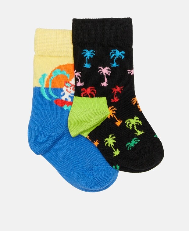 

Носки, упаковка 2 шт. Happy Socks, черный