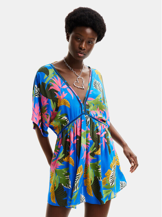 

Пляжное платье свободного кроя Desigual, синий