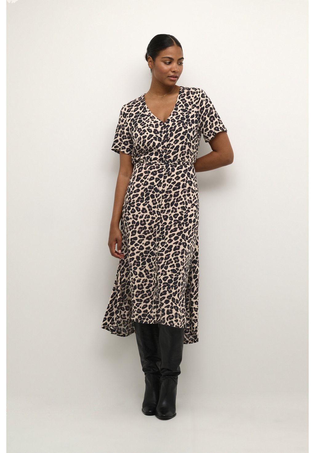 Платье Camisero Kaffe АМАРТА, цвет leopard print