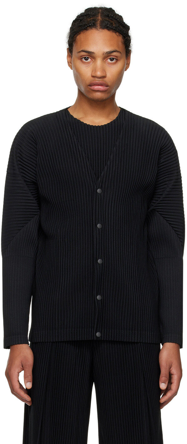 

Черный кардиган Basics HOMME PLISSe ISSEY MIYAKE