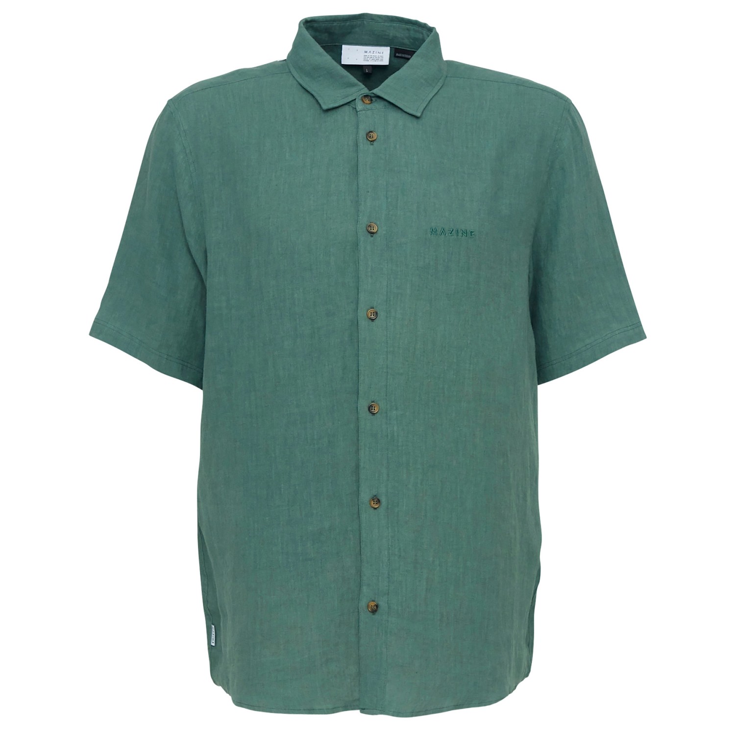 Рубашка Mazine Leland Linen Shirt, цвет Jade