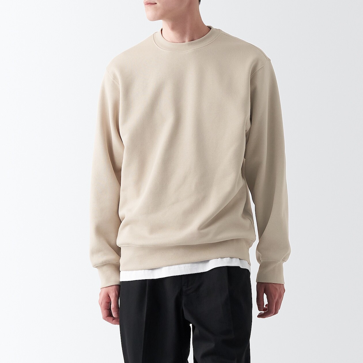 

Фуфайка MUJI, слоновая кость, Бежевый