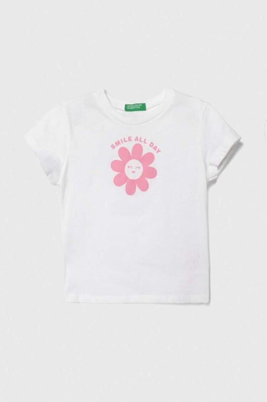 

Хлопковая футболка для детей United Colors of Benetton, белый