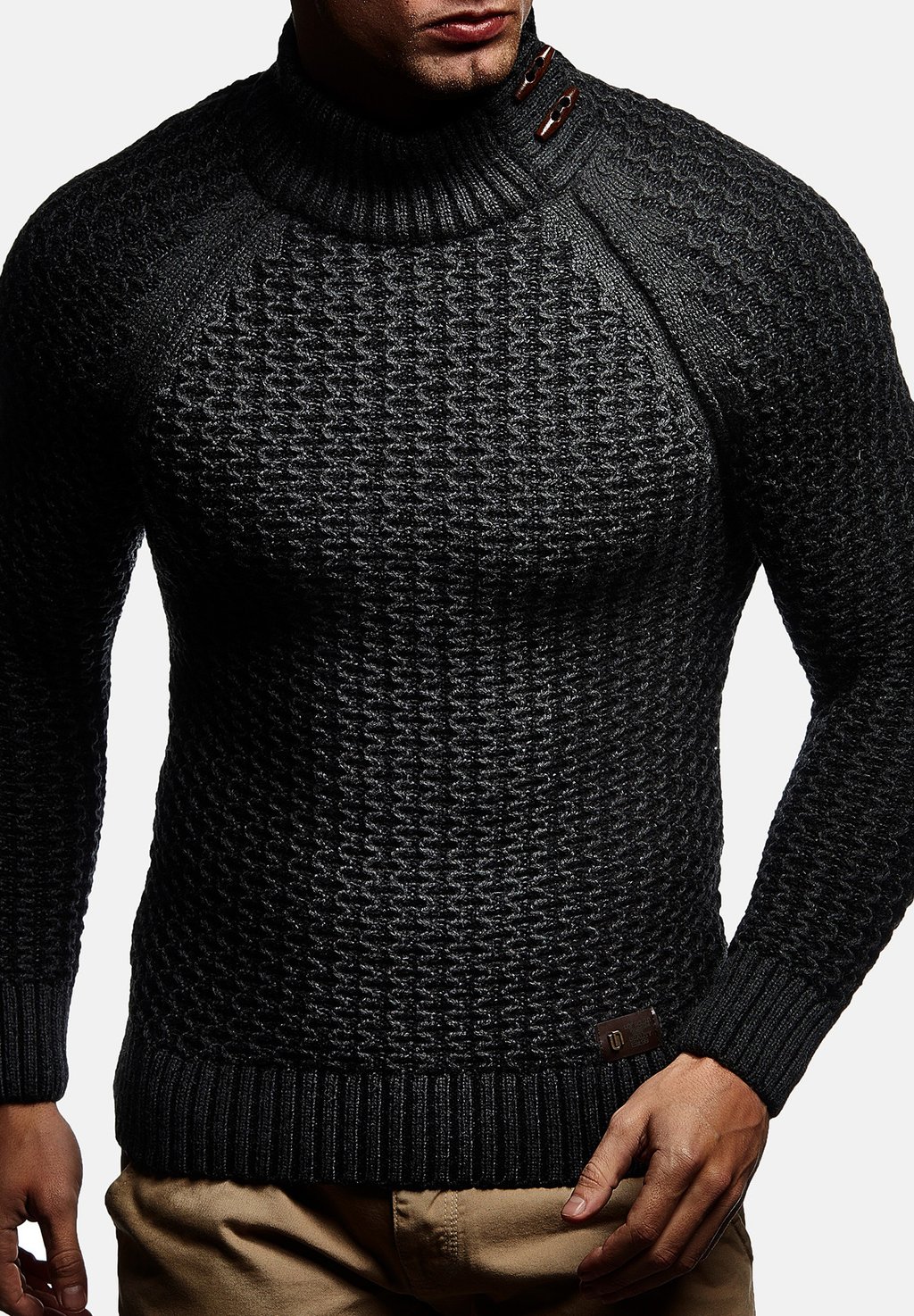 Вязаный свитер MIT KRAGEN WINTER Leif Nelson, цвет schwarz dunkel grau кроссовки skechers d´lux walker schwarz dunkel