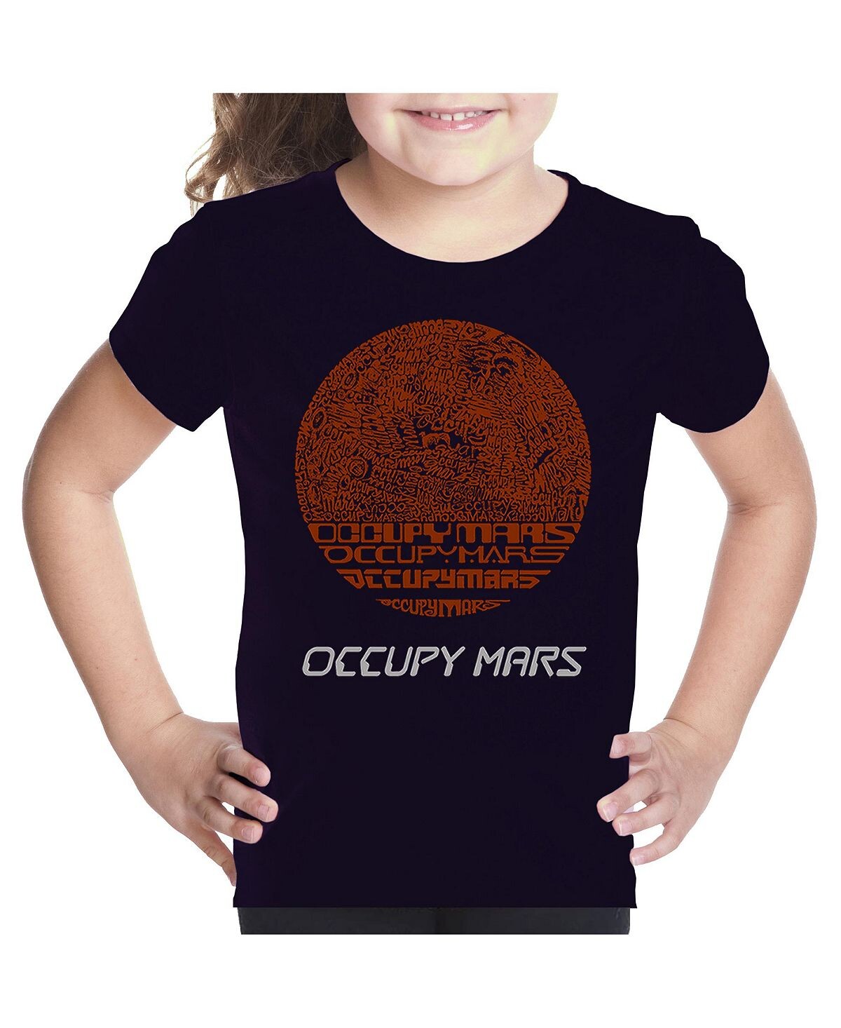 

Футболка с надписью Big Girl's Word Art — Occupy Mars LA Pop Art