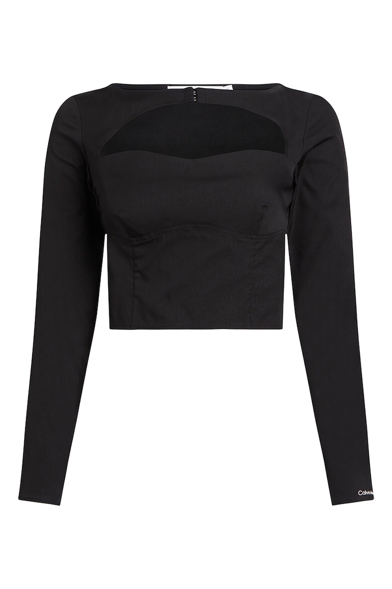 

Короткая блузка с вырезом Calvin Klein Jeans, черный