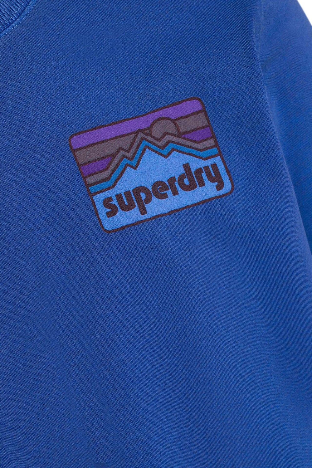 

Лонгслив 'Винтаж 90-е' синий Superdry