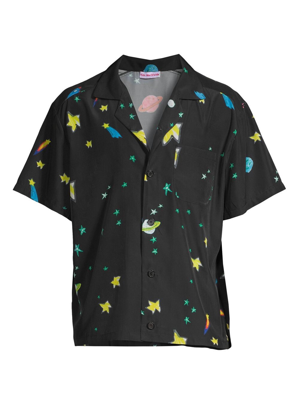 

Рубашка с рисунком Space Camper Kids Worldwide, черный