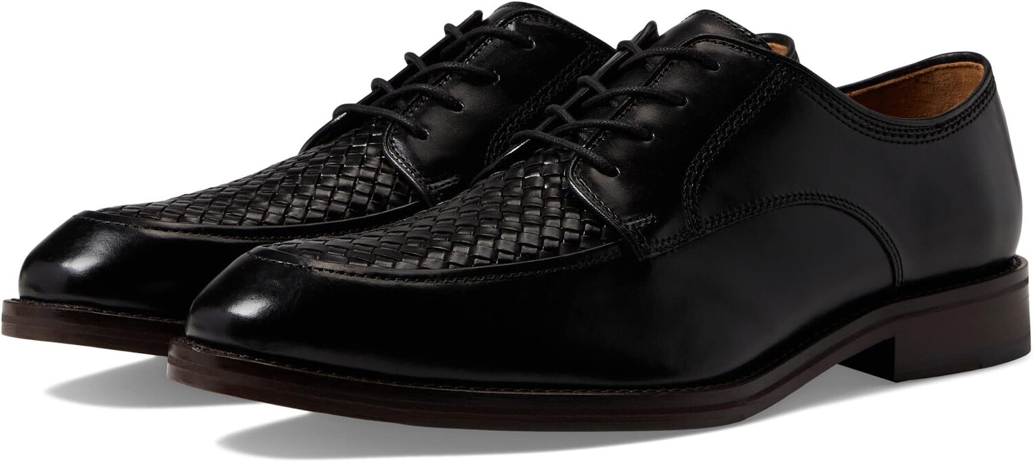 

Оксфорды Meade Woven Moc Toe Johnston & Murphy, цвет Black Full Grain