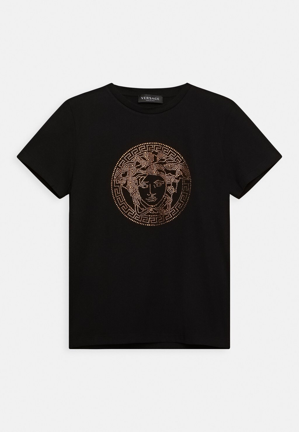 

Футболка с принтом Strass Medusa Unisex Versace, черный