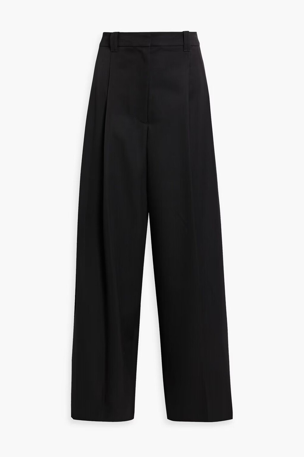 

Широкие брюки из плиссированного твила из смесовой шерсти 3.1 Phillip Lim, черный