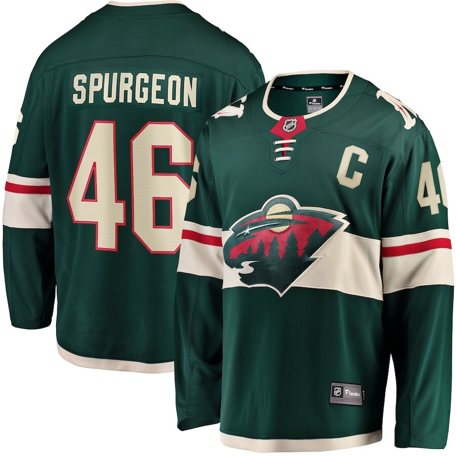 

Джерси Fanatics Branded Minnesota Wild, зеленый