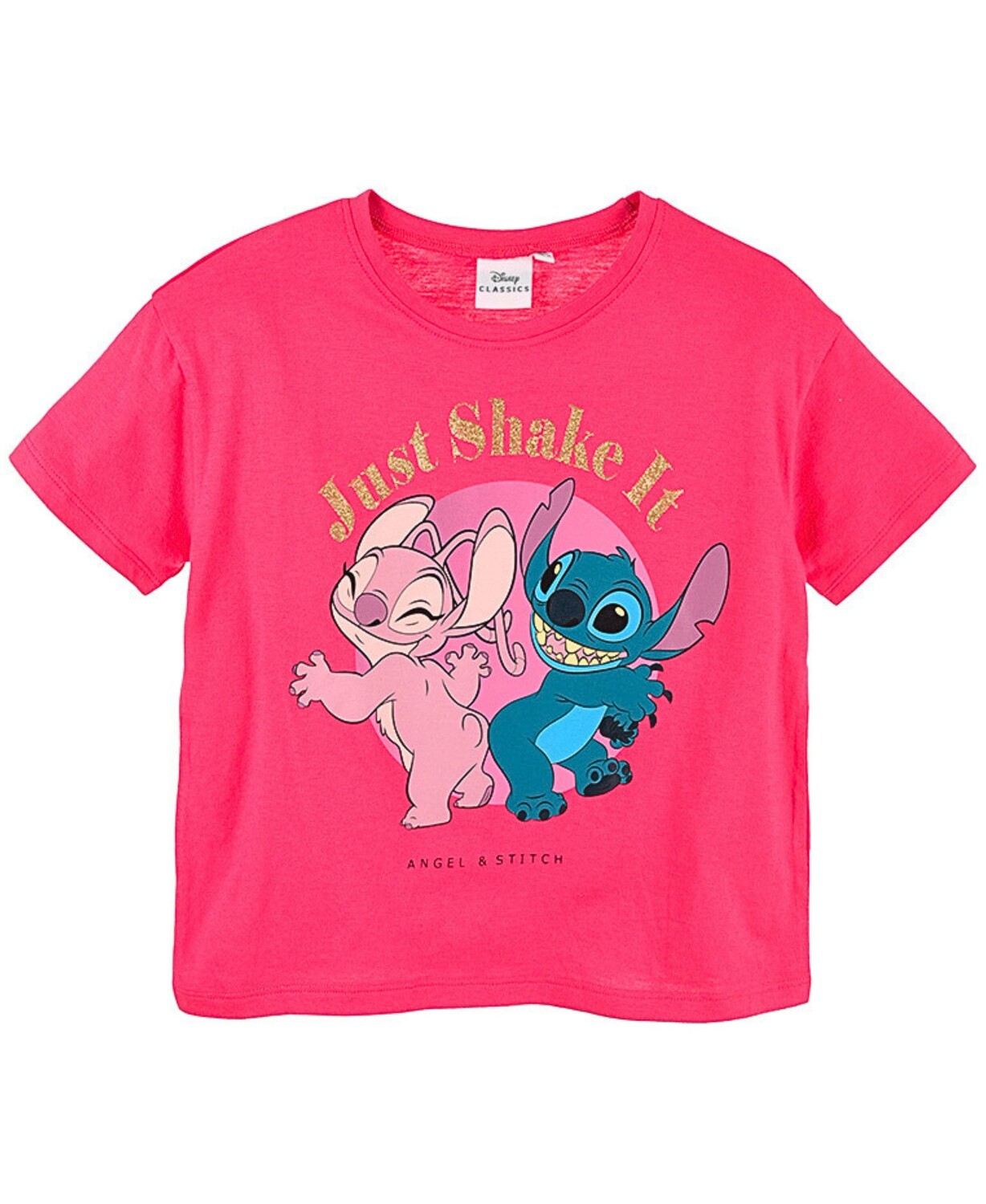 

Футболка Disney Disney Lilo & Stitch mit Glitzerdetails, розовый