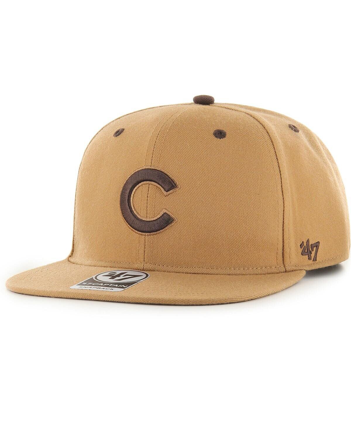 

Мужская кепка Toffee Chicago Cubs Captain Snapback '47 Brand