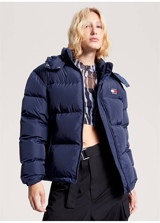 

Синее женское пальто Tommy Jeans, Синий