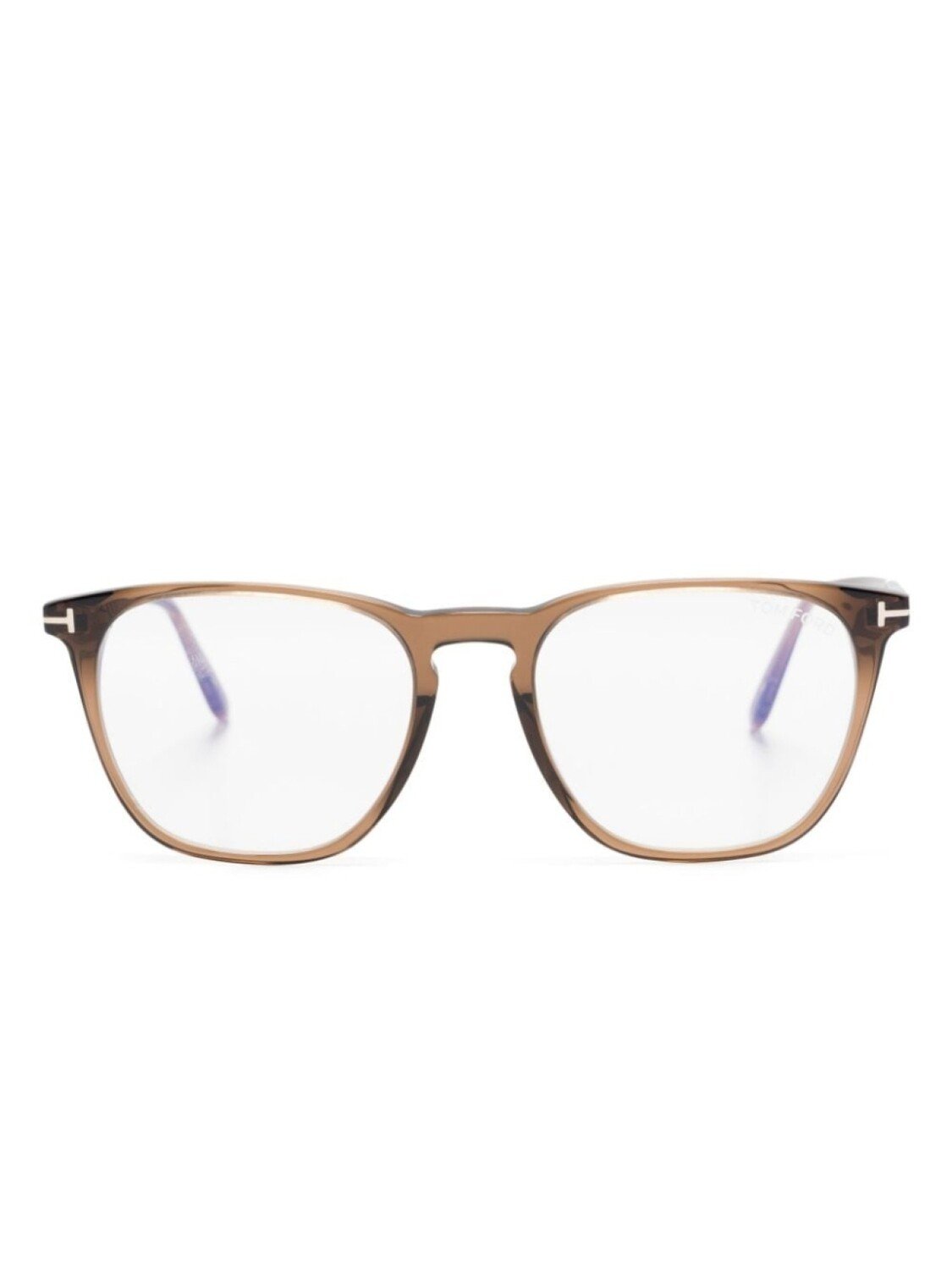

TOM FORD Eyewear очки в квадратной оправе, коричневый
