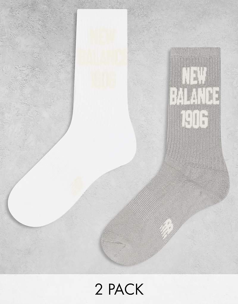 

Набор из двух разноцветных носков с логотипом New Balance 1906