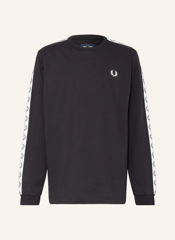 

Лонгслив с галлонными полосками Fred Perry, черный