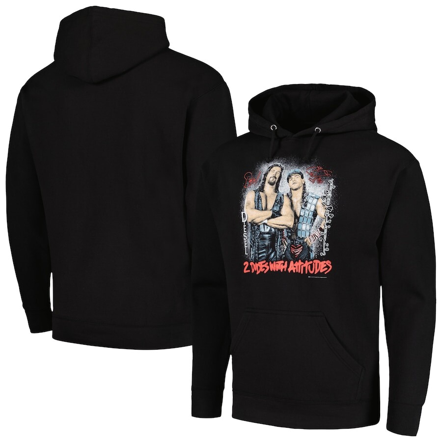

Пуловер с капюшоном WWE Authentic Shawn Michaels, черный