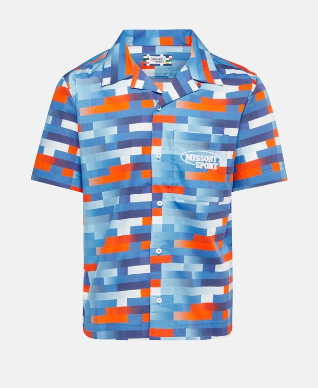 

Рубашка с короткими рукавами – стандартный крой Missoni, синий