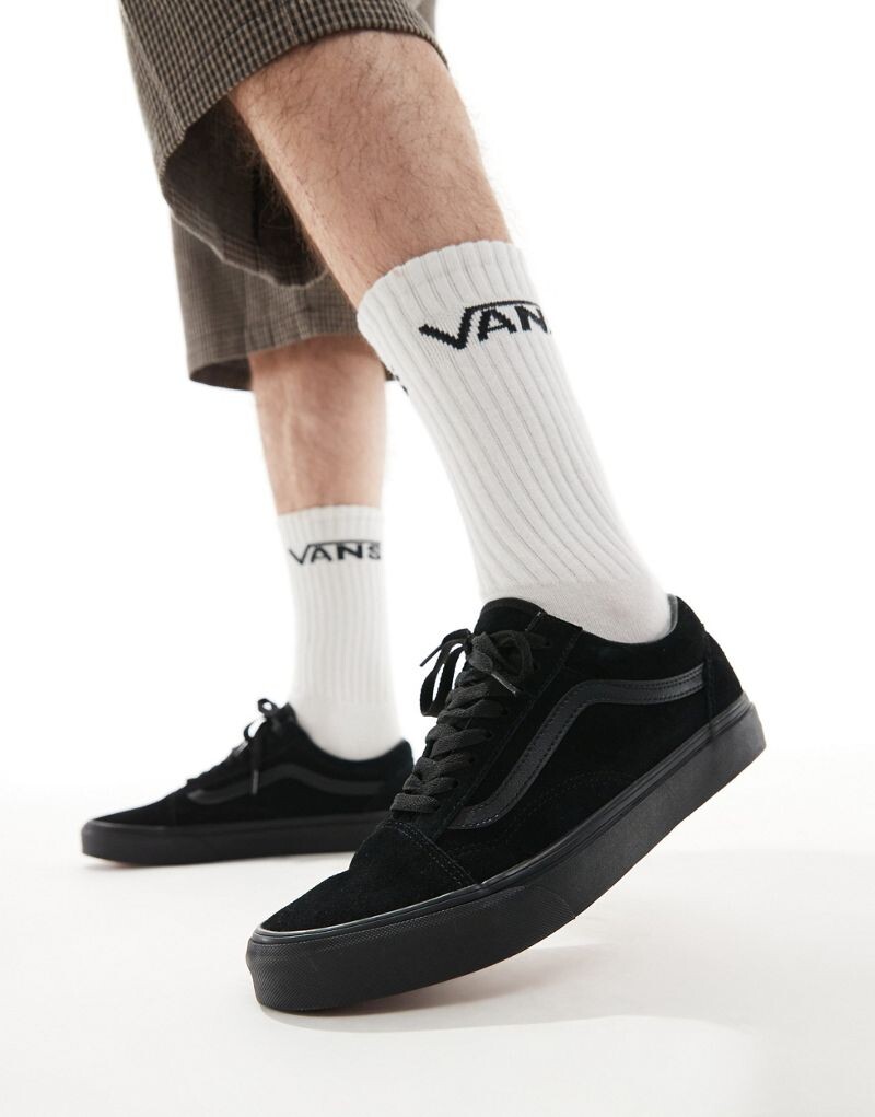 Черные замшевые кроссовки Vans Old Skool Triple