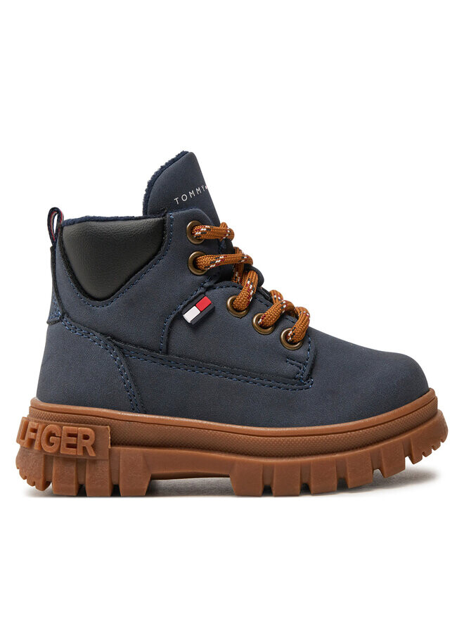 

Ботильоны на шнуровке Tommy Hilfiger, темно-синий
