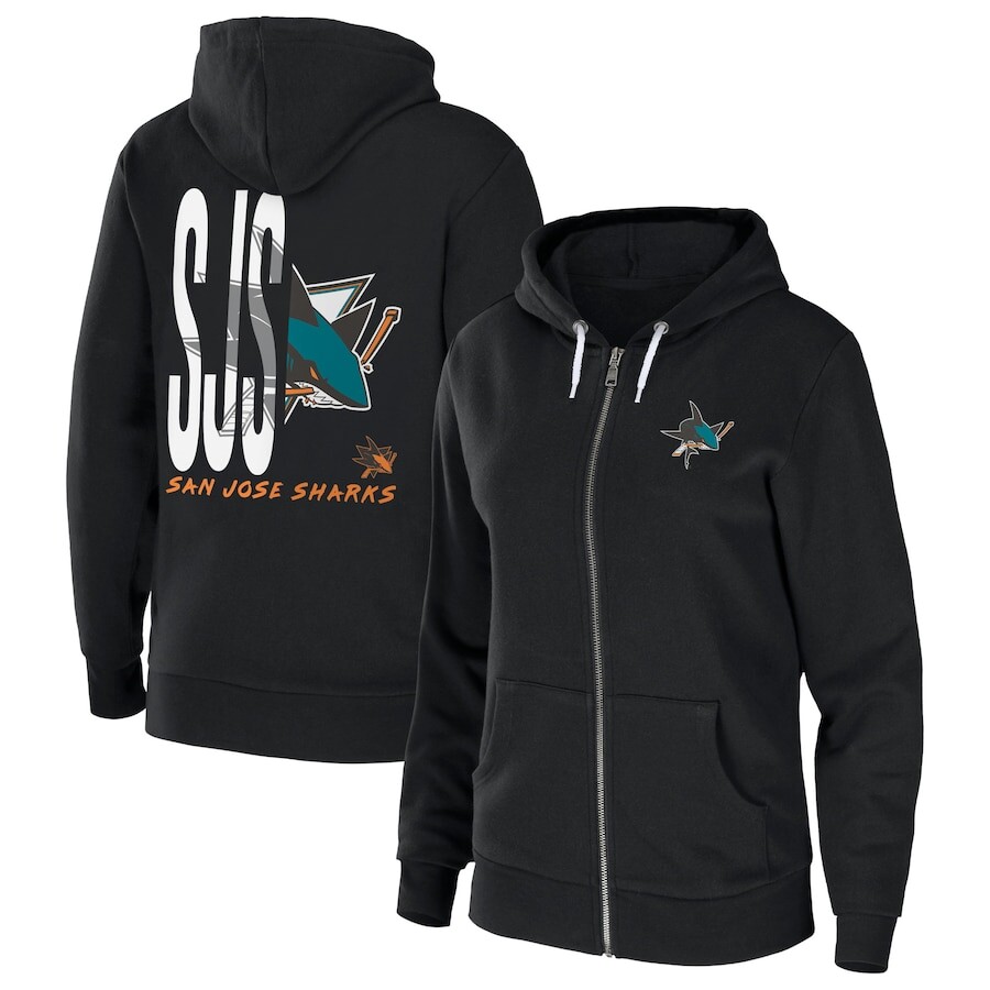 

Толстовка на молнии WEAR by Erin Andrews San Jose Sharks, черный