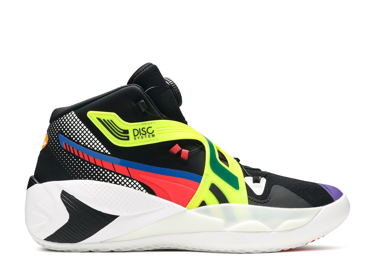 

Кроссовки Puma Disc Rebirth 'Black Yellow Alert', черный