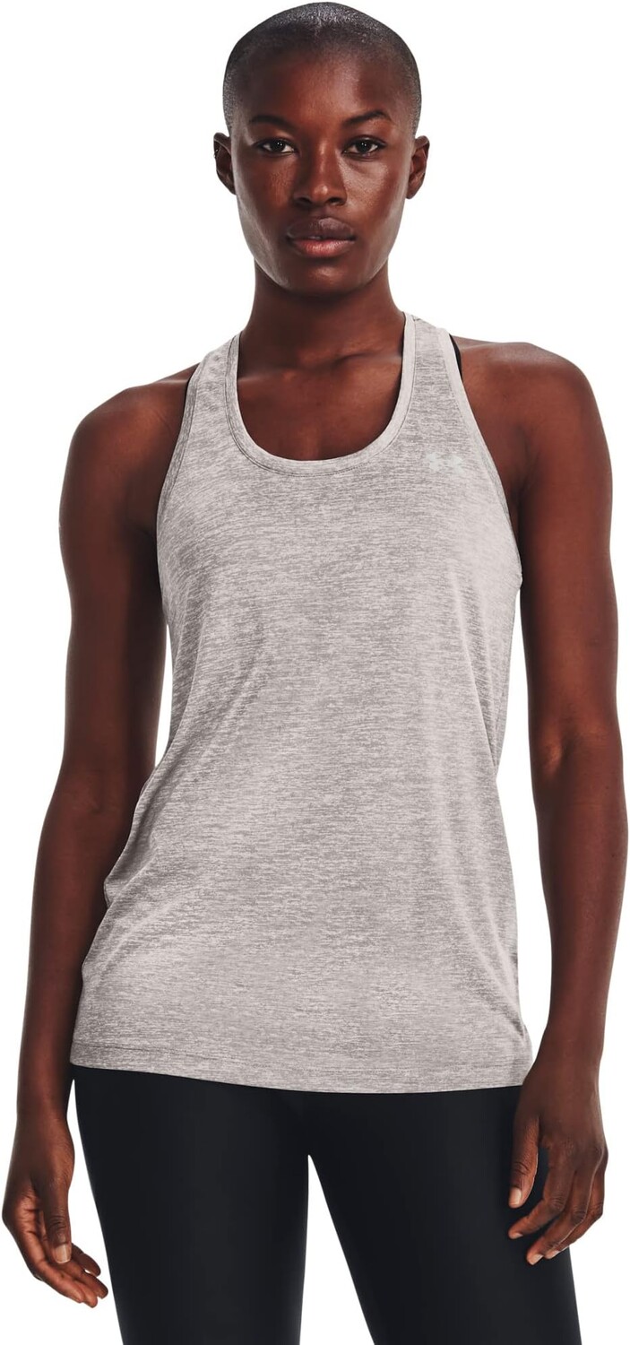 

Футболка Under Armour UA TechTank Top - Twist, цвет Pewter/White/Metallic Silver