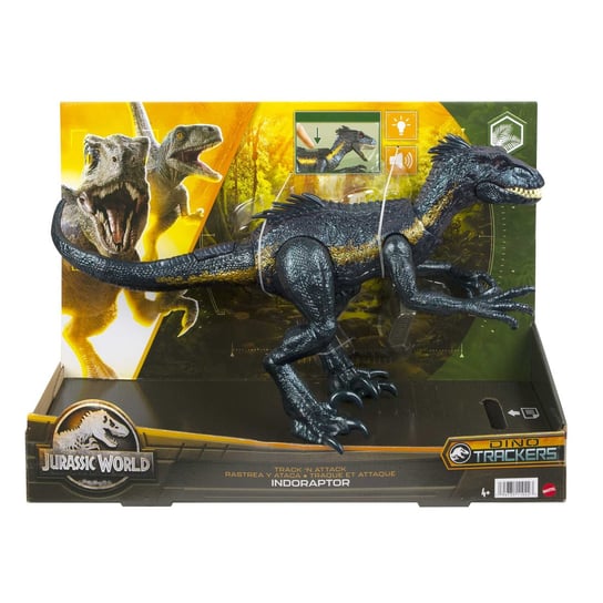 цена Мир Юрского периода, интерактивная фигура, динозавр, Индораптор Mattel